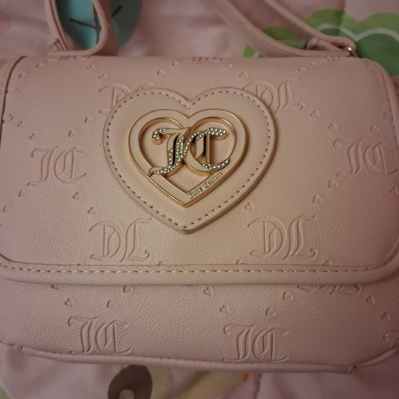 Juicy Couture Blush Crossbody Bag with Heart Emblem - Picture 2 of 4